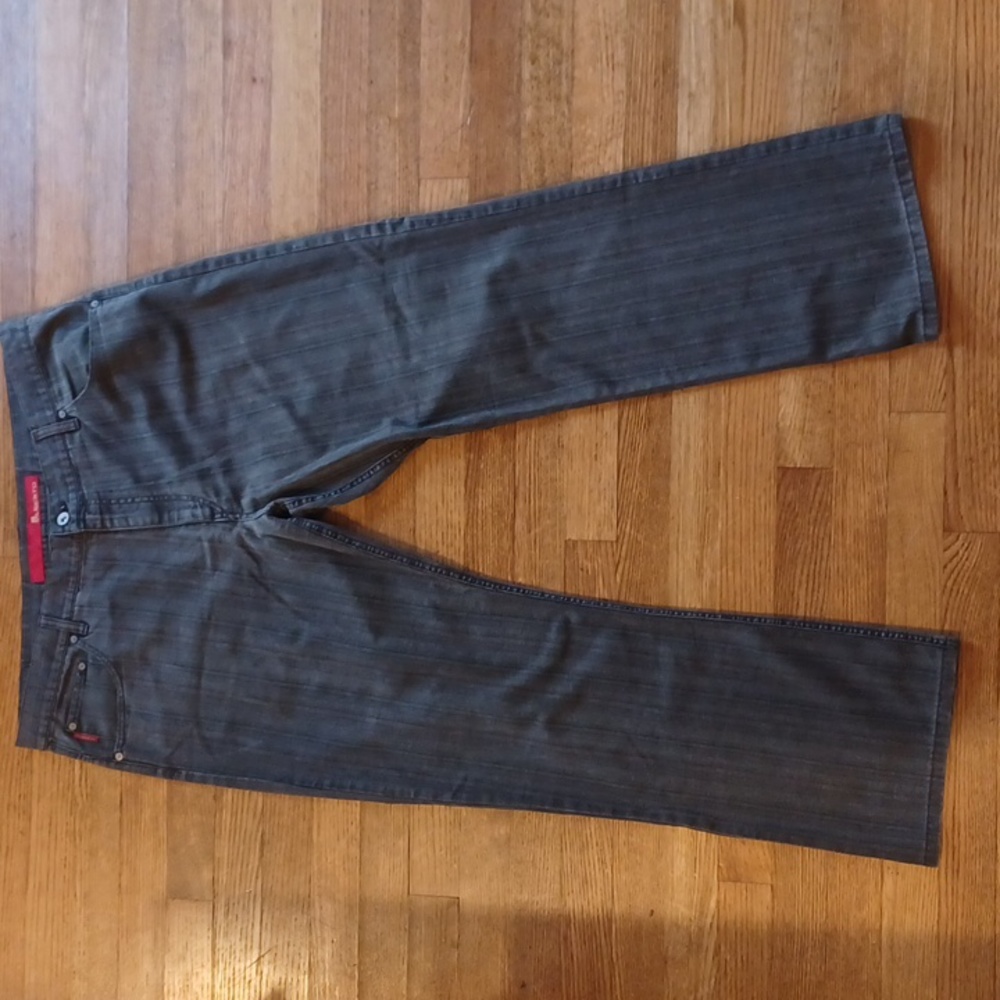 VTG Alberto Structure Stripe Jeans Model 4370 ROCK Grobe 38-40 Waist EU 56